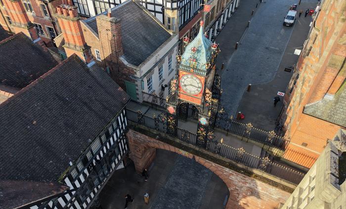 Chester clock from above